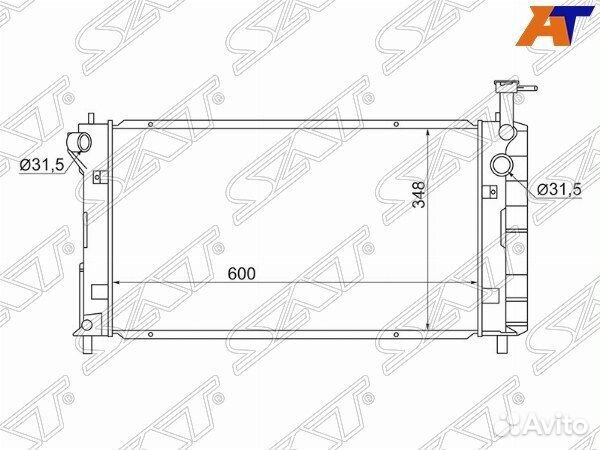Радиатор Toyota Prius TY000NHW10 Sat
