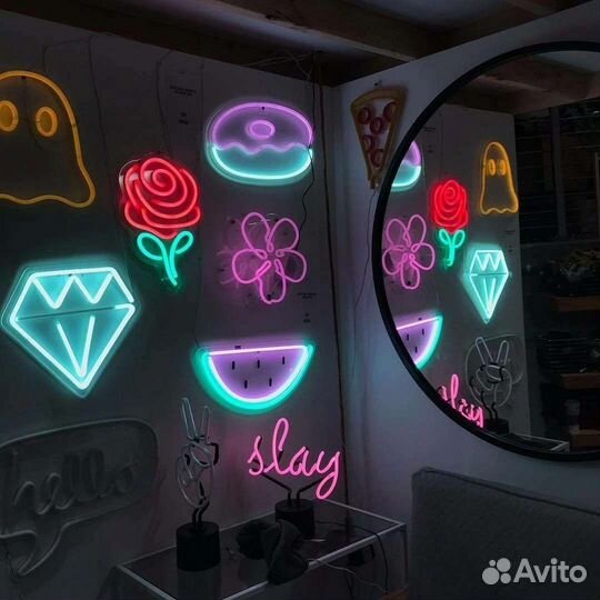Неоновая вывеска ночник