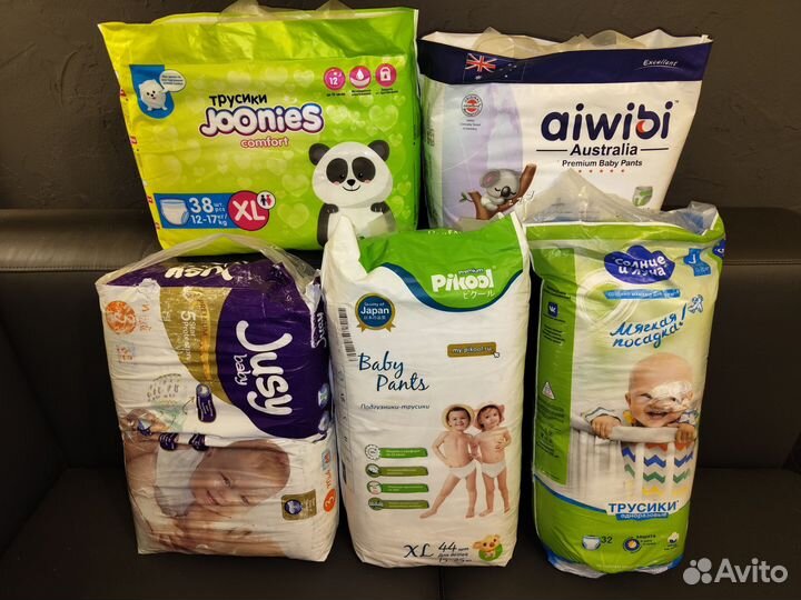 Подгузники Huggies, Pampers, Momi