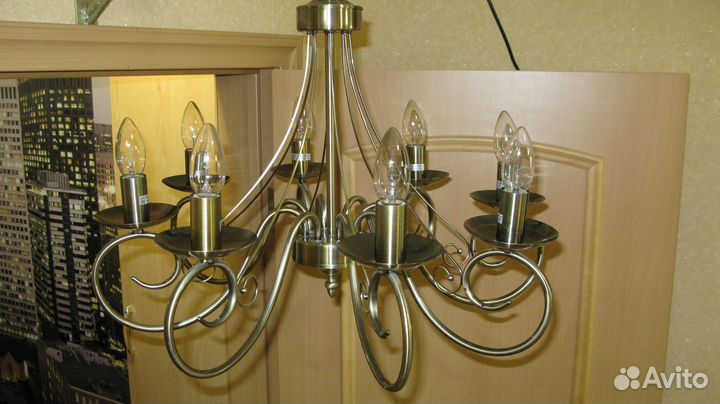 Люстра потолочная бу