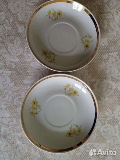 Чайные блюдца СССР Вербилки цена за 2