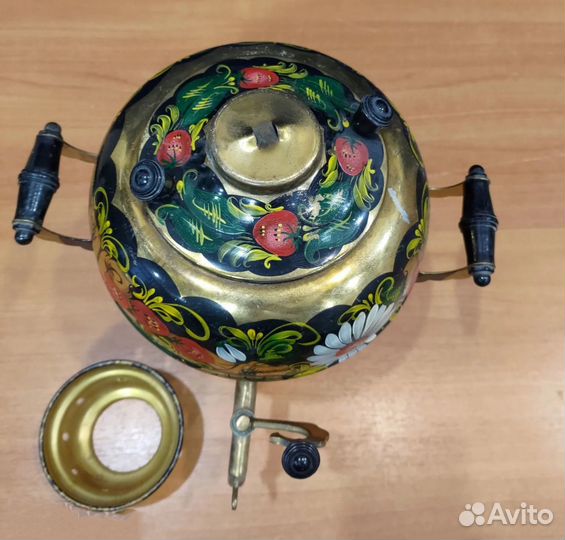 Самовар электрический расписной. СССР. Рабочий