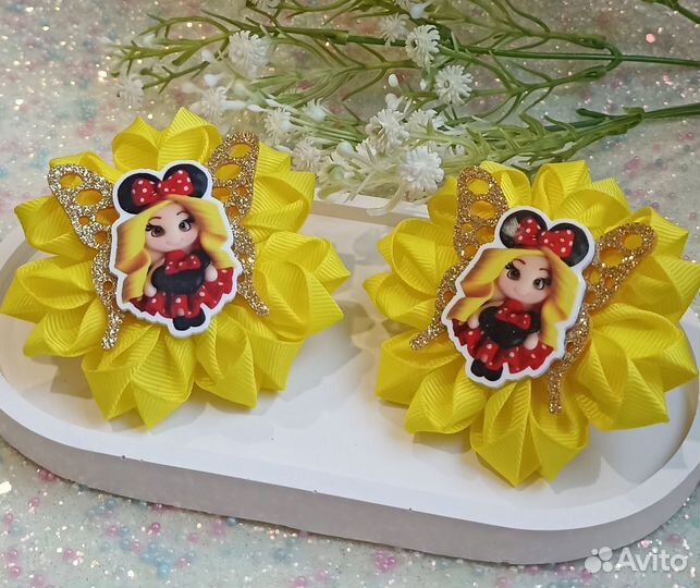 Бантики для волос детские