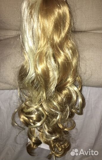 Шиньон хвост Новый 50см с мелированием