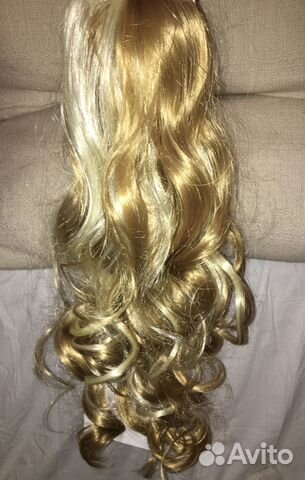 Шиньон хвост Новый 50см с мелированием