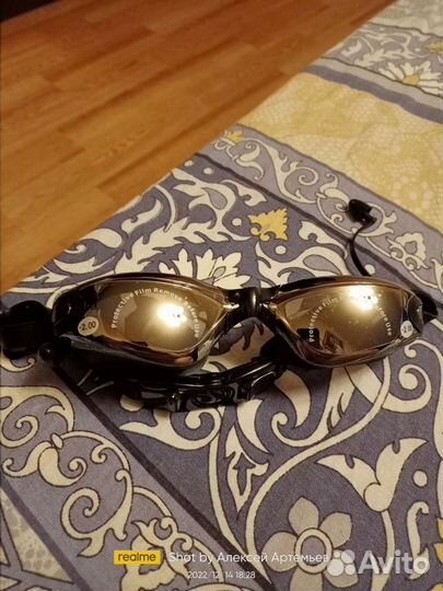 Очки для плавания с диоптриями -2