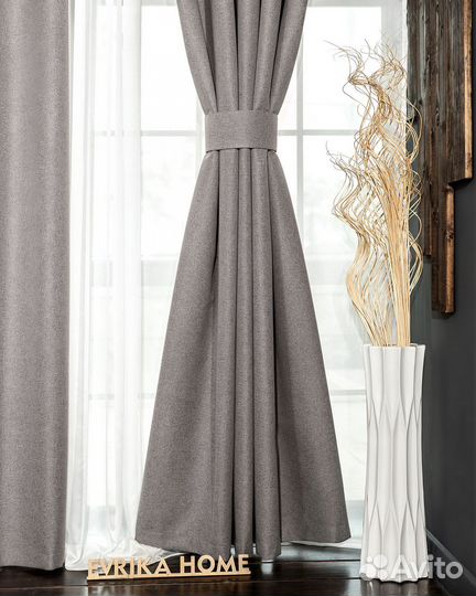 Шторы 100 блэкаут Массимо турмалин новые пошив