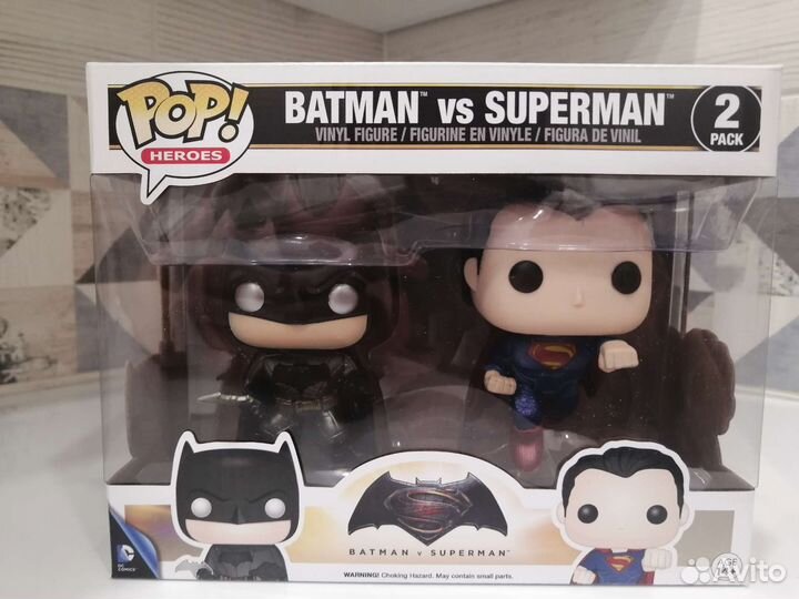 Фигурка fanko pop бетмен и супермен, Фанко поп