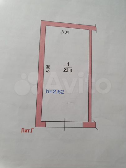 Гараж, 23 м²
