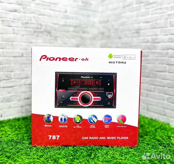 Магнитола Pioneer 2din на все авто арт 80