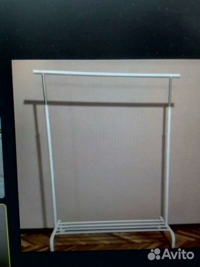 Вешалка напольная IKEA ригга белая,черн. новая