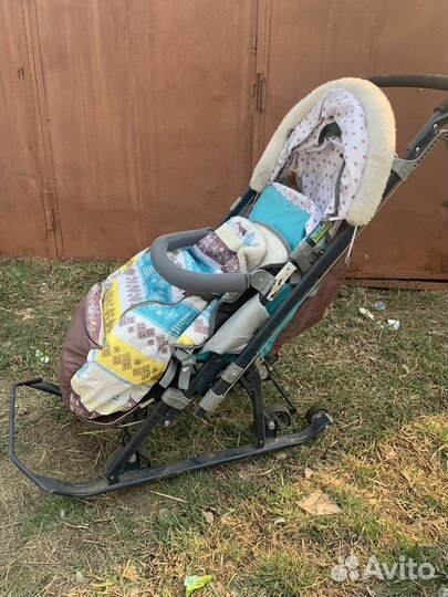 Детские санки коляска