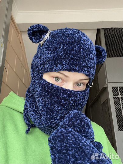 Вяжу плюшевые шапки, балаклавы, шарфы