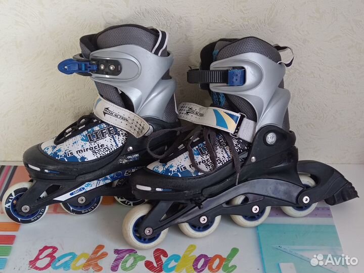 Роликовые коньки детские раздвижные