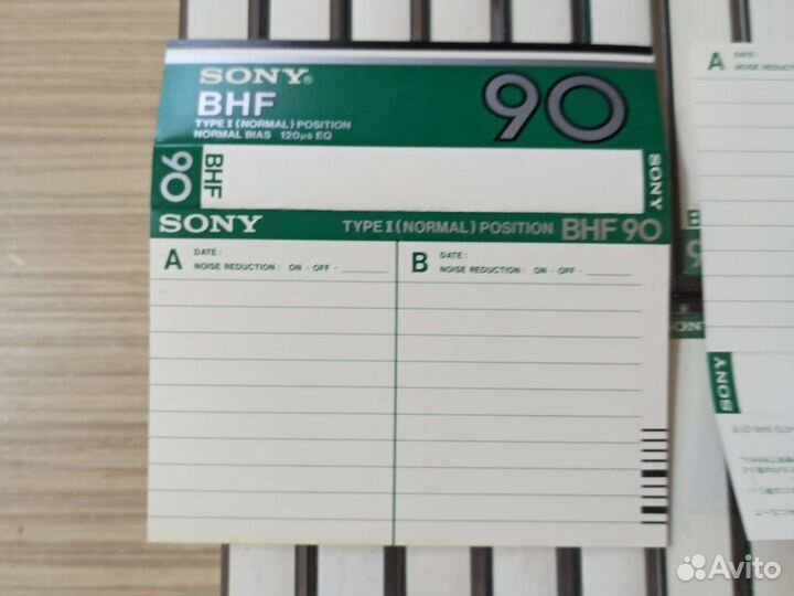 Аудиокассеты sony BHF 90