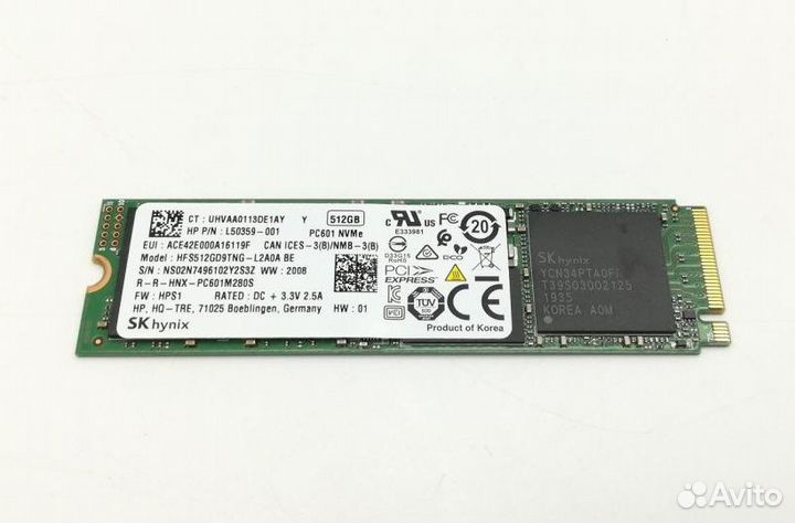 Ssd m2 nvme 512gb hynix
