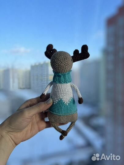 Игрушка лось ручная работа