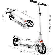 Самокат до 100,120кг нагрузка