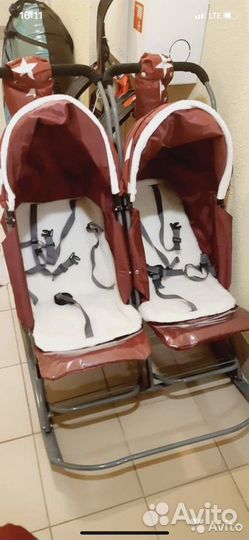 Санки коляска для двойни