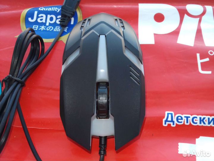 Мышь игровая проводная с подсветкой новая