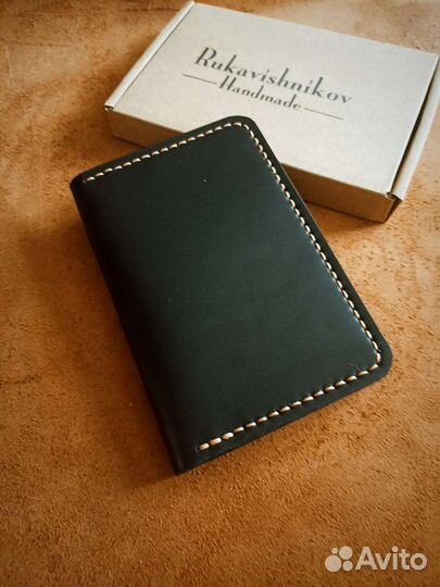 Обложка для паспорта и документов натуральная кожа