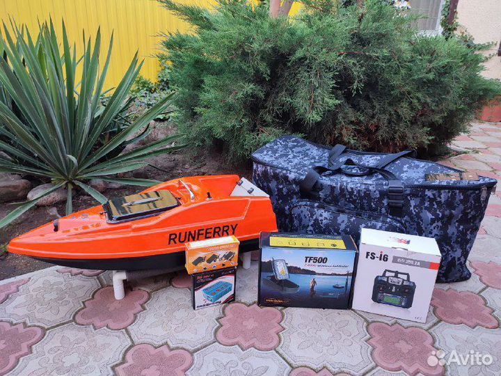 Прикормочный карповый кораблик Runferry Solo V2