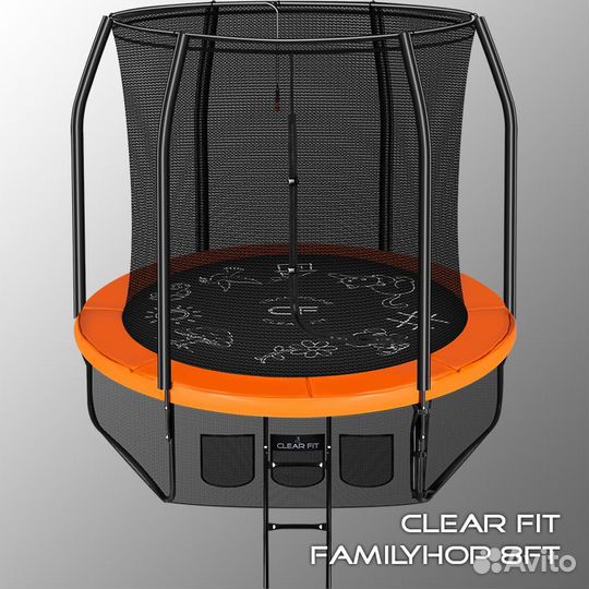 Батут Clear Fit FamilyHop 12Ft