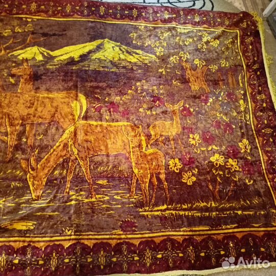 Настенный плюшевый коврик СССР