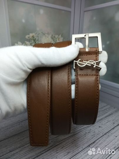 Ремень Ysl женский натуральная кожа премиум люкс