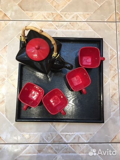 Новый керамический сервиз /чайный набор