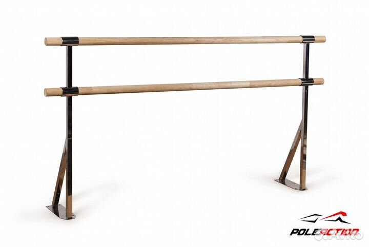 Стойка балетного станка, двухрядная нержав. (№7)