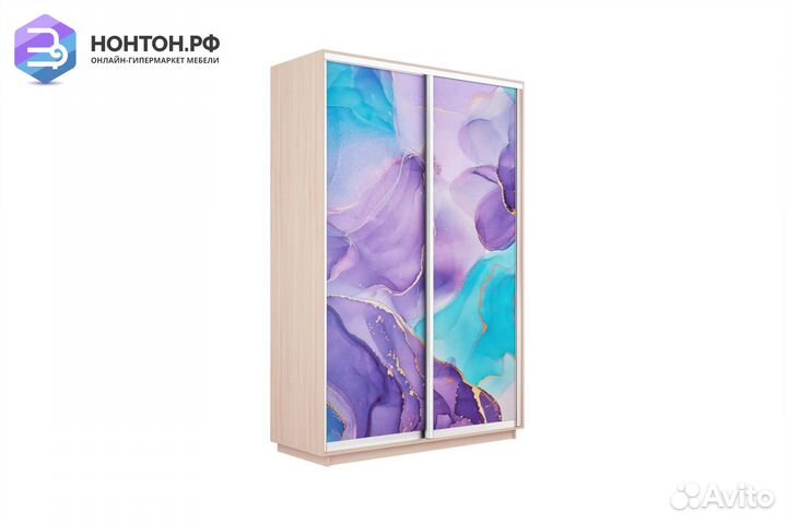 Шкаф-купе 2-х дверный Нонтон фото №1002 / дуб моло