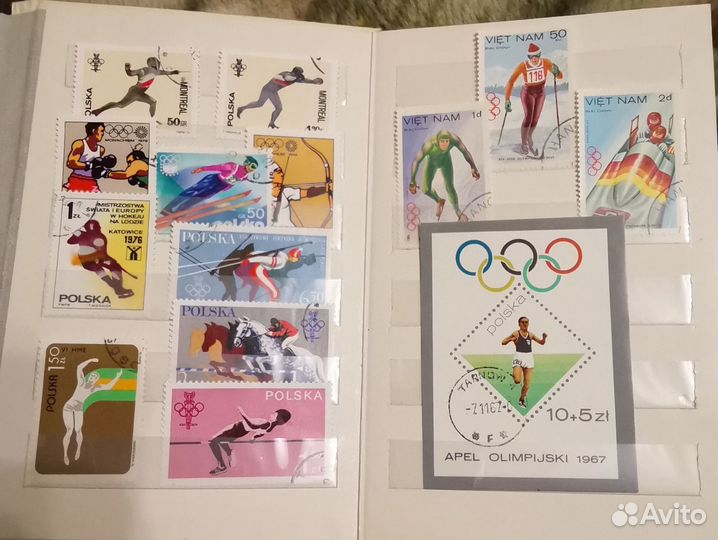 Почтовые марки спорт