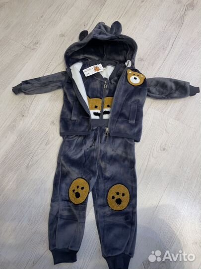 Костюм детский на флисе тройка