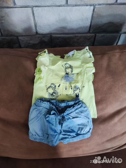 Одежда для девочки лето р-р 74