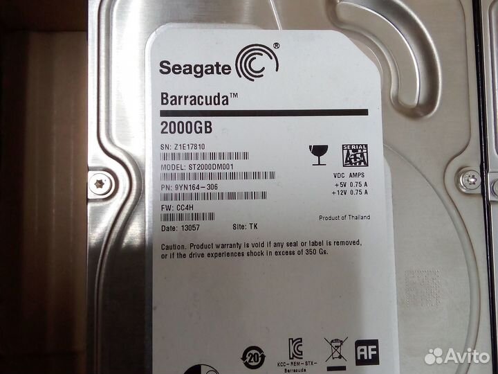 Жесткий диск SATA hdd 3.5 на запчасти