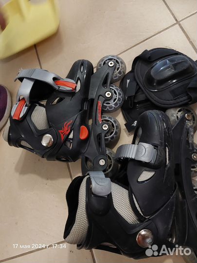 Коньки роликовые раздвижные