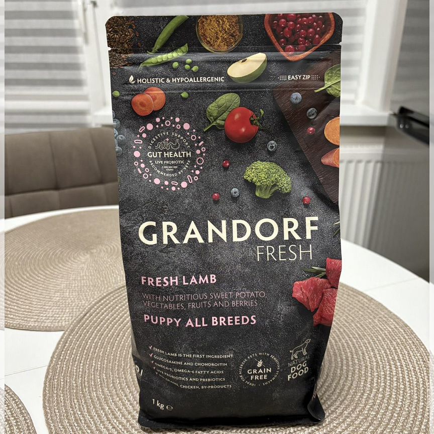 Новый Сухой корм для щенков Grandorf Fresh