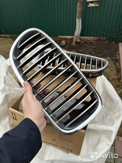 Решетки радиатора для bmw f10 хром