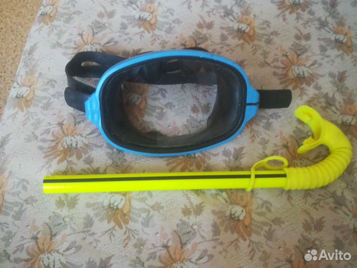 Маска для плавания акванавт и трубка