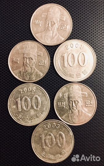 Монеты Южной Кореи