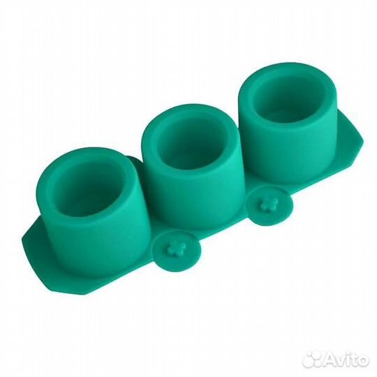 Силиконовые формы для гипса горшок с 3 отверстиями