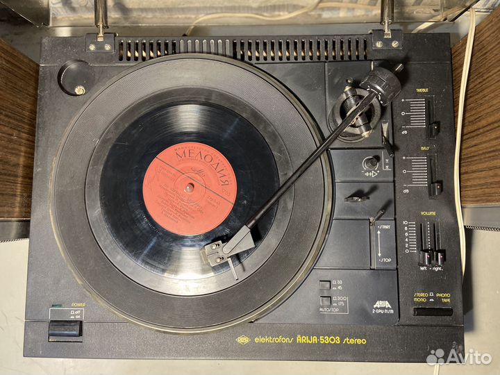 Проигрыватель винила Ария эф 5303 стерео