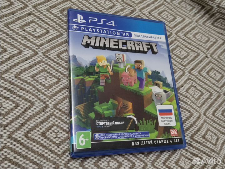 Диск с игрой Minecraft для PS4