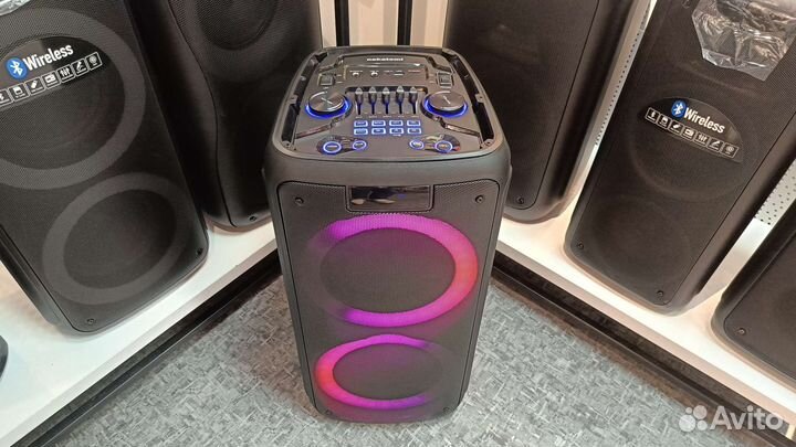 Больша блютуз колонка 90W + 1 беспр.микрофон