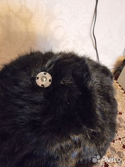 Шапка женская зимняя вязаная норка италия