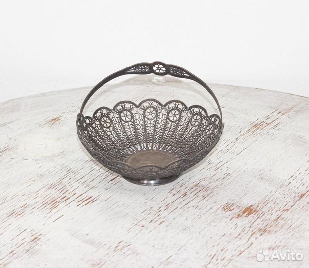 Конфетница мельхиор СССР