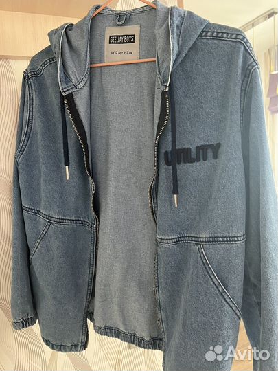 Куртка джинсовая на мальчика размер 152