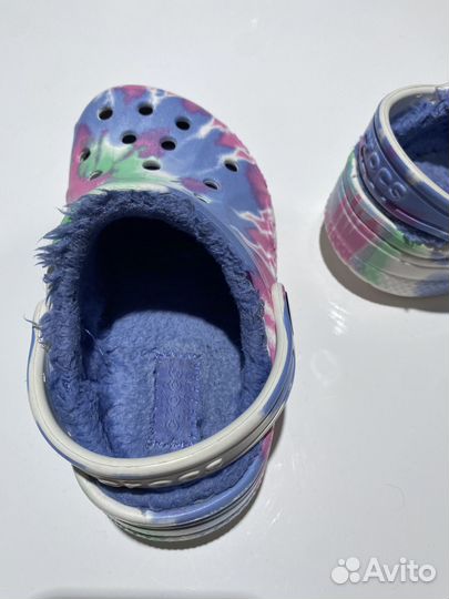 Crocs сабо тёплые 25 р. бу