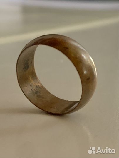 Брошь,запонки, медное кольцо старинные